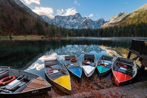 photography locations in Friuli Venezia Giulia - The Lower Mangart Lake