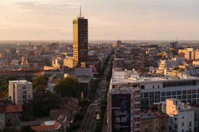 pictures of Belgrade - Belgrade from Slavija Hotel Rooftop