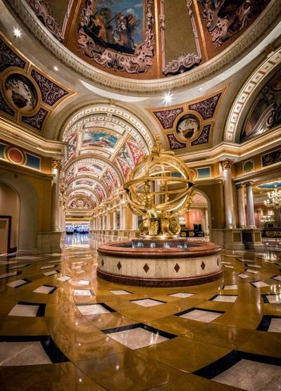 Las Vegas photography spots - Venetian Las Vegas Lobby