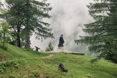 photo spots in Soča River Valley - Julius Kugy Monument 