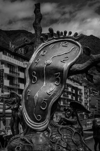 Andorra photo locations - Salvador Dali Melting Clock
