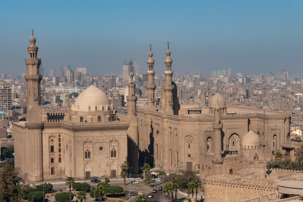 Views NE to the mosques of Sultan Hassan and Al-Rifai
