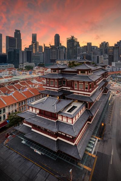 images of Singapore - Buddha Tooth Relic Temple - Elevated Viewpoint