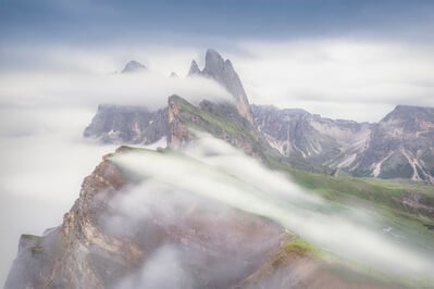 The Dolomites photography locations - Seceda Ridge View