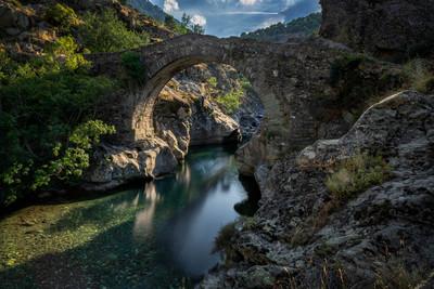 pictures of France - Asco - The Genoise Bridge