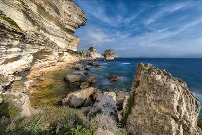 photos of Corsica - Bonifacio Cliffs – from the beach