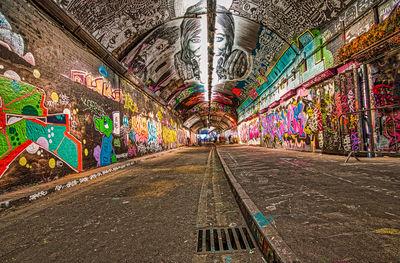 photography locations in London - Leake Street Graffiti Tunnel