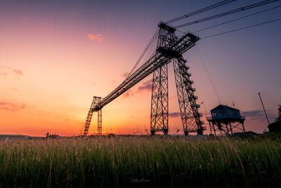 pictures of South Wales - Newport Transporter Bridge - Sunset Viewpoint
