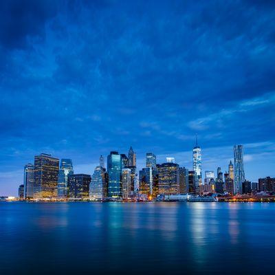 pictures of New York City - Lower Manhattan panorama from Pier 1