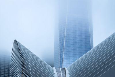 New York City photo spots - One World Trade Center over the Transportation Hub