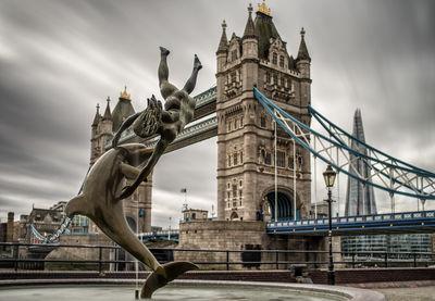 photos of London - Girl with a Dolphin Fountain