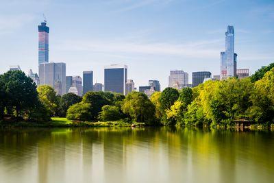 New York photo locations - Central Park - view over The Lake
