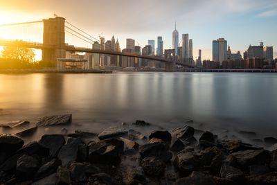images of New York City - Lower Manhattan from Dumbo