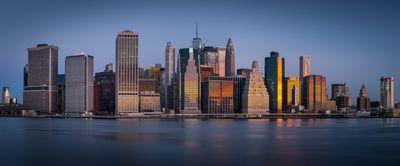 photos of New York City - Lower Manhattan panorama from the Pier 2