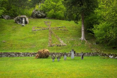 instagram spots in Slovenia - Soča Village WWI Cemetery