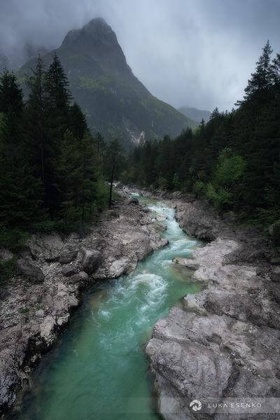 instagram spots in Slovenia - Koritnica River 