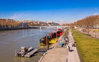 photos of Lyon - Quays of the Rhône at a Wilson bridge
