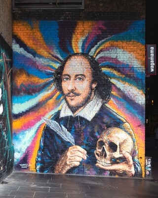 photos of London - Shakespeare Mural