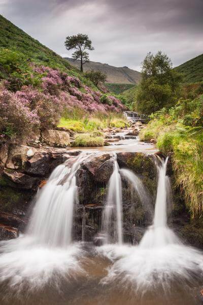 instagram spots in Derbyshire - Fair Brook Waterfall