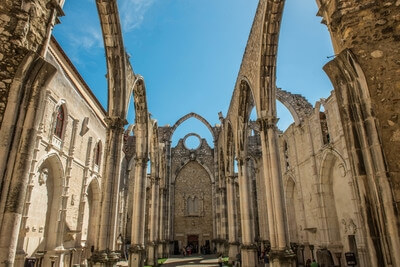 images of Lisbon - Carmo Convent Ruins
