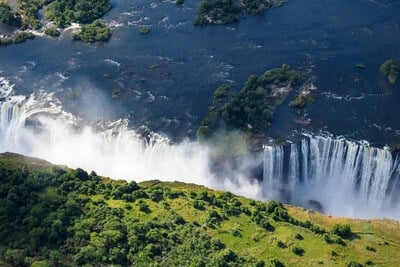 Aerial View of Victoria Falls 