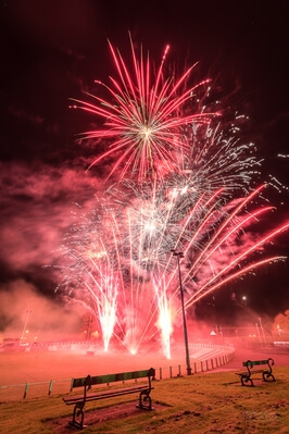 images of South Wales - Carmarthen Park Fireworks