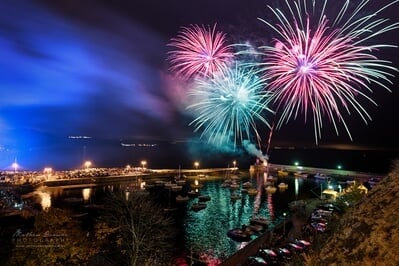 South Wales photography events - Saundersfoot Fireworks