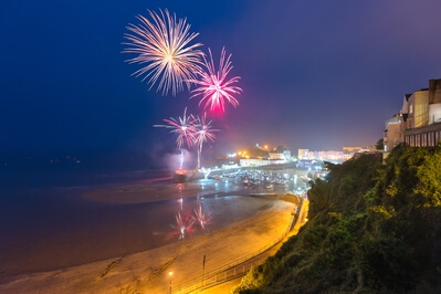 Fireworks at Tenby Harbour