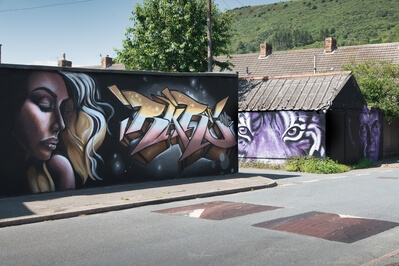 images of South Wales - Castle Street Murals