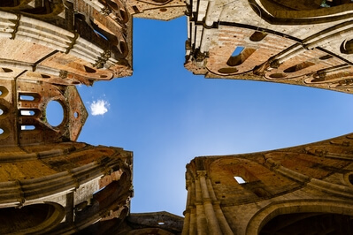 instagram locations in Toscana - Abbey of San Galgano - interior