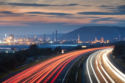 pictures of South Wales - Port Talbot - M4 Overlook
