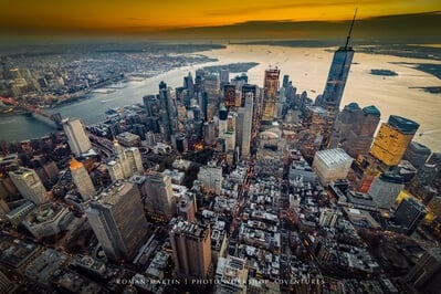 photos of New York City - Flight Over Manhattan