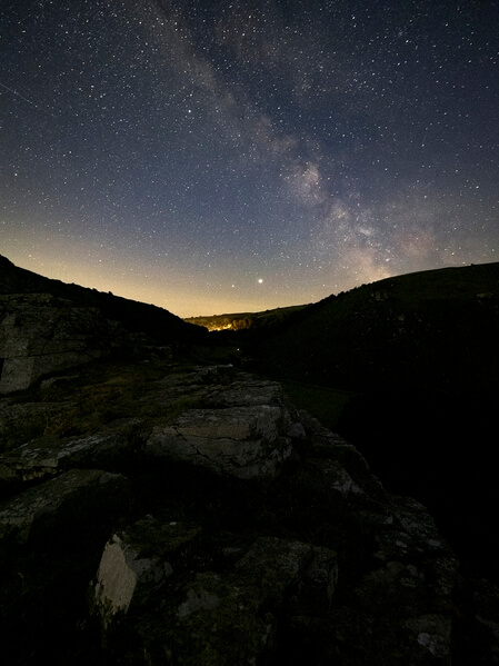 The Milky Way over the Valley