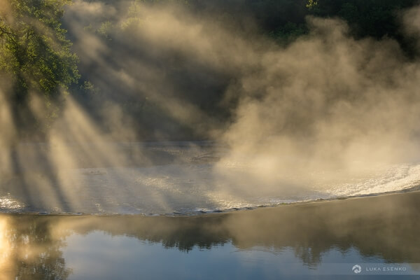 Morning mists at Kolpa river
