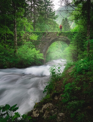 photography spots in Slovenia - Kamniška Bistrica river spring