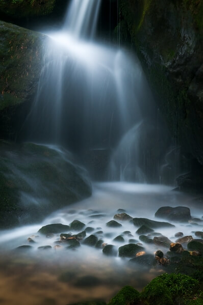 Suchá Kamenice waterfall