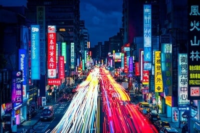 photography locations in Taiwan - Taipei light trails spot