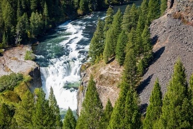 Idaho instagram spots - Lower Mesa Falls Viewpoint