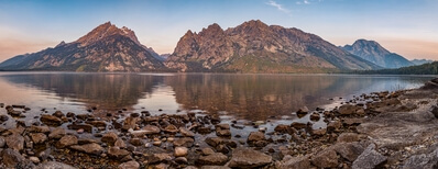 images of Grand Teton National Park - Jenny Lake Overlook and Shore