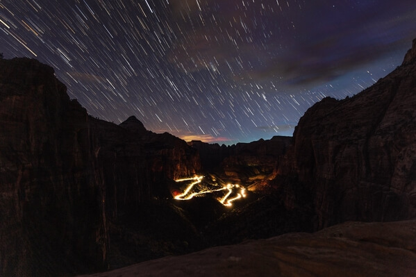 Canyon Overlook Star Trails
