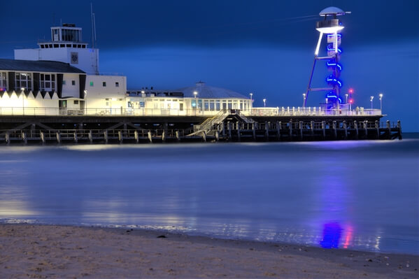 Bournemouth pier astronomical twilight