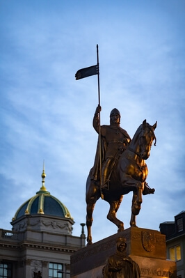 images of Prague - Statue of Saint Wenceslas at Wenceslas Square