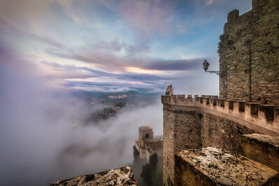 photo spots in Sicilia - Erice – view from the Pepoli Castle