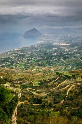 Sicilia instagram locations - Erice – view of Monte Cofano