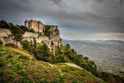 Sicilia photography locations - Erice – view of the Pepoli Castle