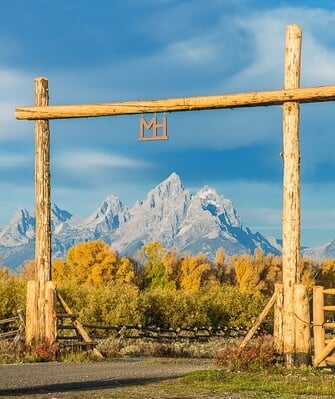 photo locations in Wyoming - Moosehead Ranch Entrance