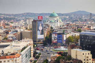 images of Belgrade - Belgrade from Slavija Hotel Rooftop