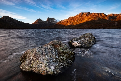 Tasmania photo locations - Photographer's Rocks, Dove Lake