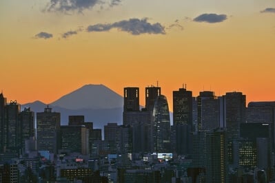 Mount Fuji from Bunkyo Civic Centre Observation Deck
