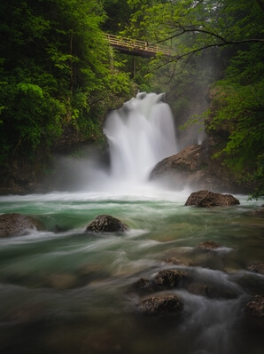 Blejska Dobrava instagram spots - Waterfall Šum